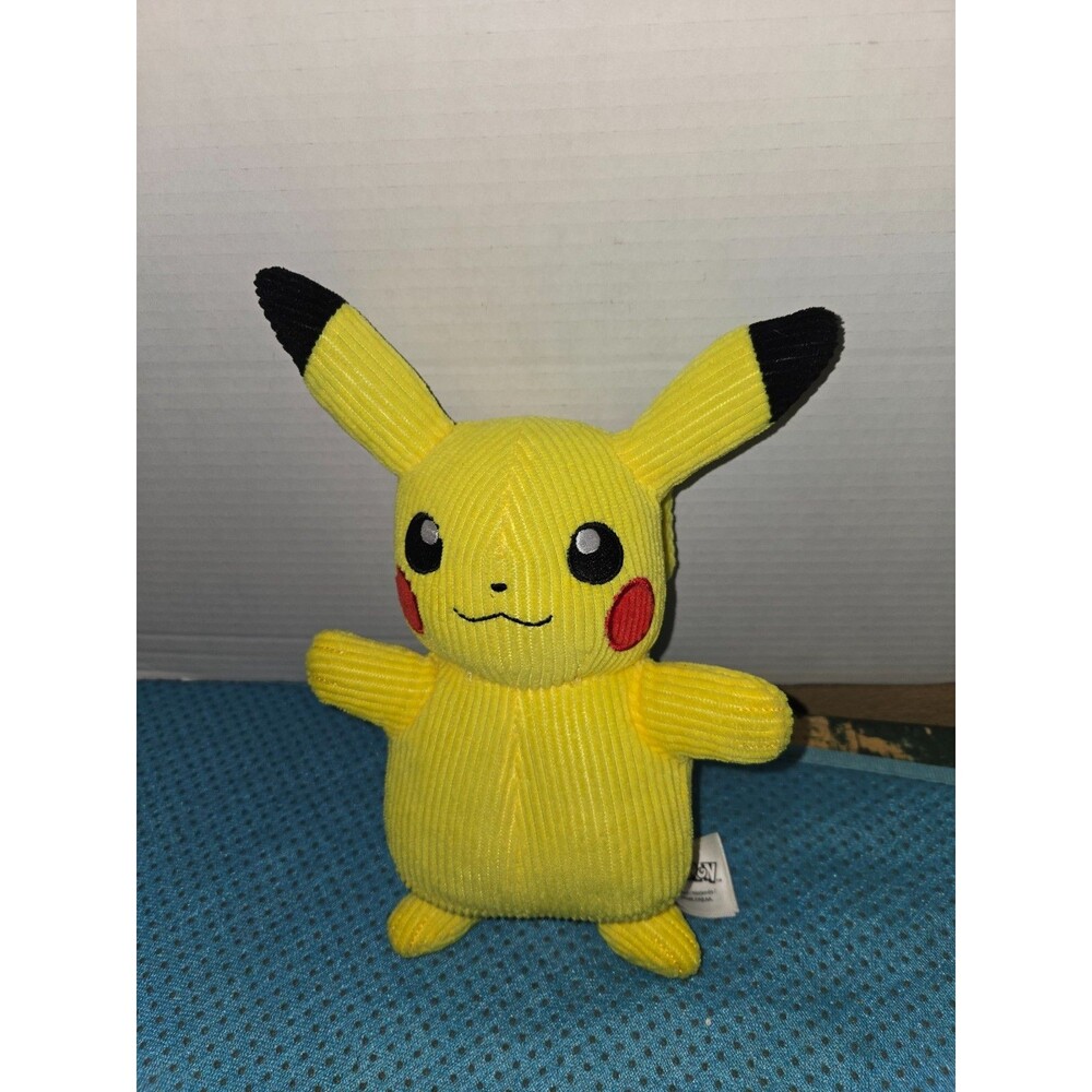 Pokémon Pikachu Corduroy Plush 10” Stuffed Limited Edition Jazwares